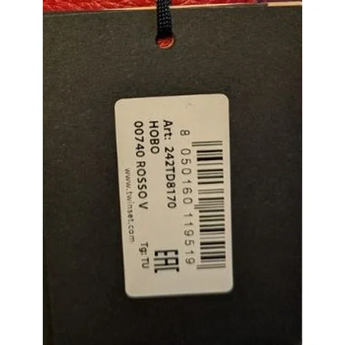 Twinset – Czerwona Torebka Hobo Rosso V (Złote Detale) - zdjęcie 9