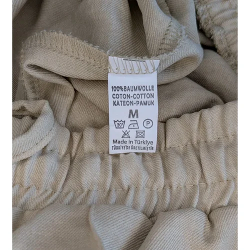 Beżowy Bawełniany Komplet ZF BOUTIQUE Koszula i Spodnie M DEF - zdjęcie 12