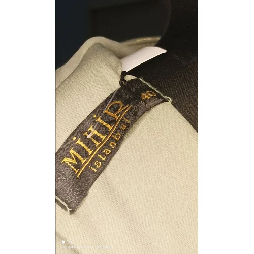 Mihir Istanbul – Wieczorowa Suknia Maxi z Kryształami (Sage Gold) – 40 - zdjęcie 4