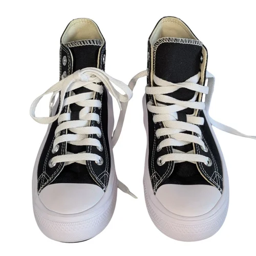 Czarne Trampki na Platformie CONVERSE Wysokie 36 DEF - zdjęcie 9