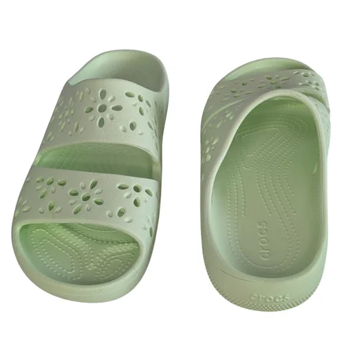 Jasnozielone Klapki CROCS Classic Floral Cut Out 39-40 - zdjęcie 9