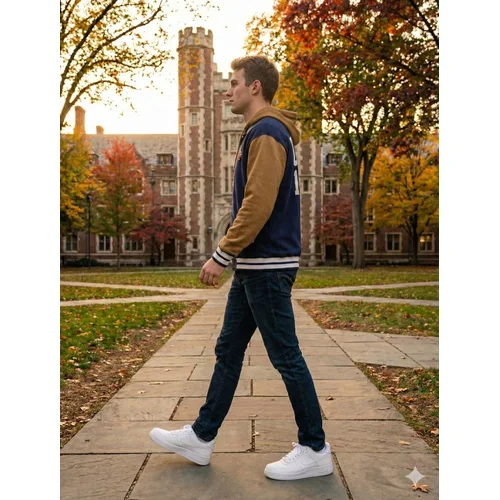 FUMOOD – Bluza Bejsbolówka Varsity USA 1984 Navy/Mustard - zdjęcie 8