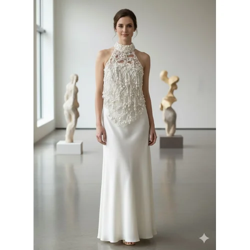 ASOS Premium – Perłowy Top Halter Neck Embellished 40 (L) - zdjęcie 13