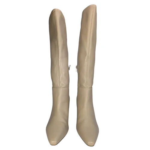 New Look Beżowe Kozaki na Szpilce Atlanta Vegan 41 - zdjęcie 4