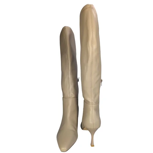 New Look Beżowe Kozaki na Szpilce Atlanta Vegan 41 - zdjęcie 5