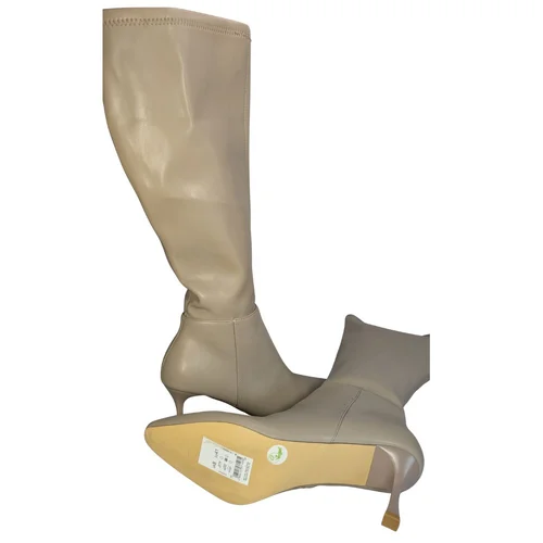 New Look Beżowe Kozaki na Szpilce Atlanta Vegan 41 - zdjęcie 6