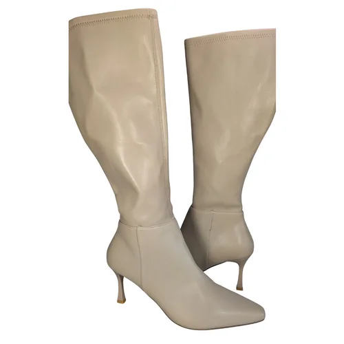 New Look Beżowe Kozaki na Szpilce Atlanta Vegan 41 - zdjęcie 9