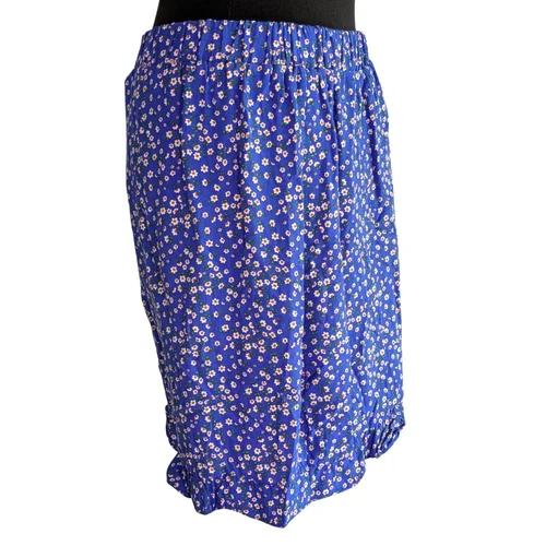 Niebieskie Spódnicospodenki w Kwiaty Trendyol 42 Falbany - zdjęcie 7