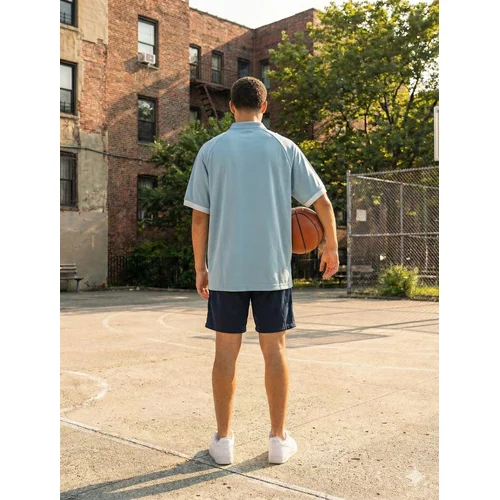 NIKE Koszulka Polo Air Błękitna Loose Fit XXL - zdjęcie 11