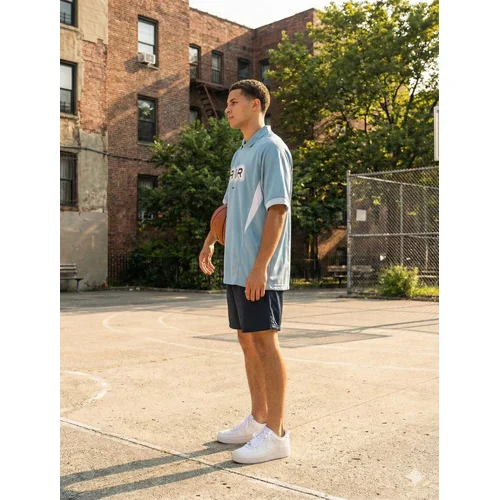 NIKE Koszulka Polo Air Błękitna Loose Fit XXL - zdjęcie 12