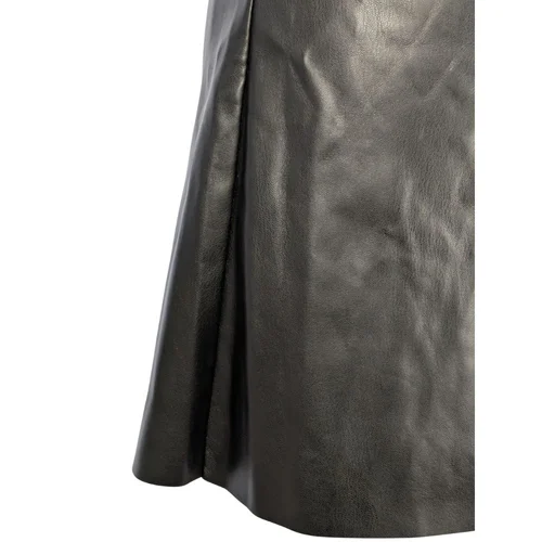 Noisy May – Czarna Spódnica Mini z Eko-skóry z Rozcięciem – XS (NMClara Penny) - zdjęcie 7