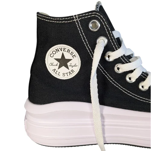 Czarne Trampki na Platformie CONVERSE Wysokie 36 DEF - zdjęcie 13