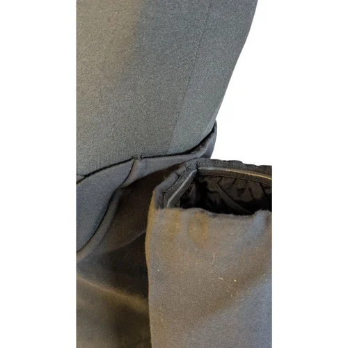 PrettyLittleThing – Czarna Sukienka Gorsetowa z Rękawami – 36 - zdjęcie 5