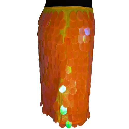 Pomarańczowa Spódnica Cekiny ASOS DESIGN 38 (M) DEF - zdjęcie 8