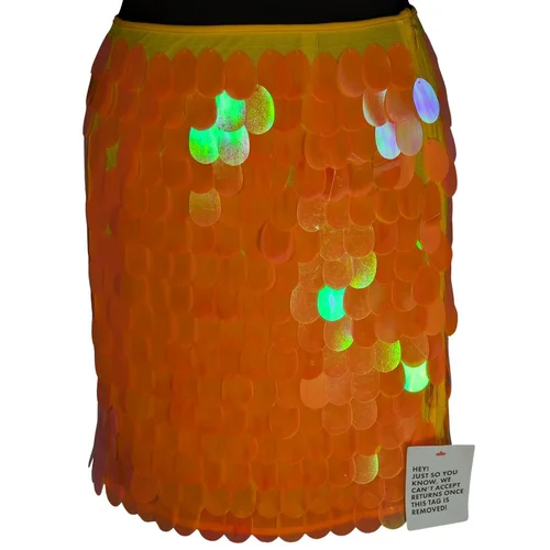 Pomarańczowa Spódnica Cekiny ASOS DESIGN 38 (M) DEF - zdjęcie 11
