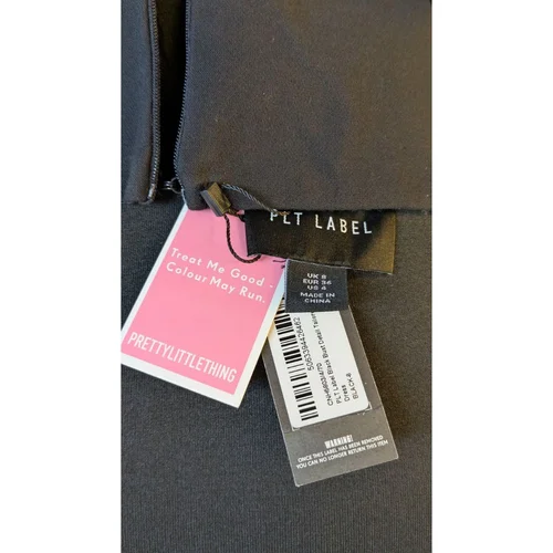 PrettyLittleThing – Mała Czarna Mini Gorsetowa 36 - zdjęcie 8