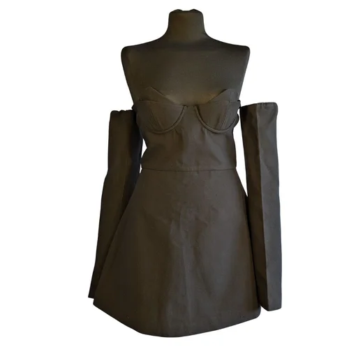 PrettyLittleThing – Mała Czarna Mini Gorsetowa 36 - zdjęcie 2