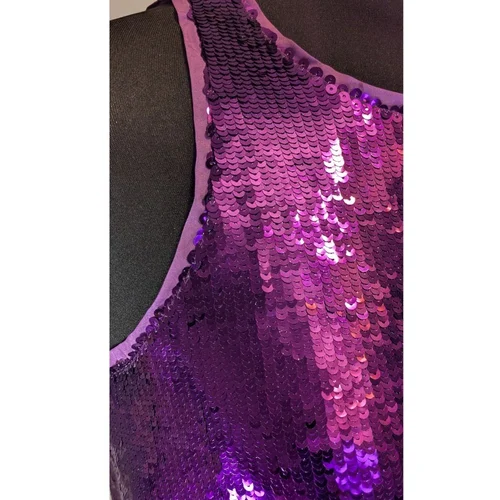 River Island – Fioletowy Kombinezon Cekinowy 34 - zdjęcie 8