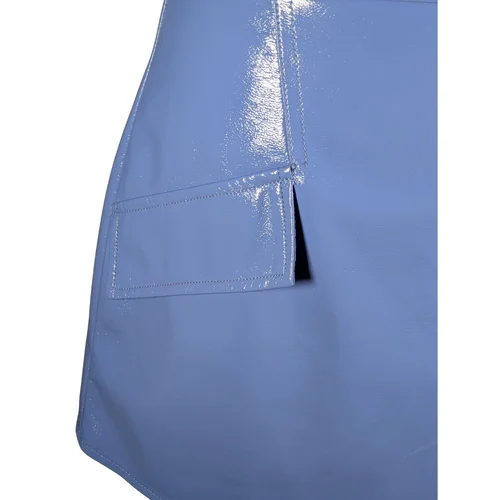 Błękitna Spódnica Winylowa Mini River Island 36 - zdjęcie 4