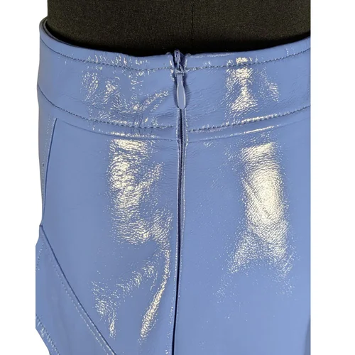 Błękitna Spódnica Winylowa Mini River Island 36 - zdjęcie 5