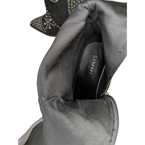 SIMMI London Dalton – Czarne Kowbojki z Kryształkami i Ćwiekami 41 - zdjęcie 3