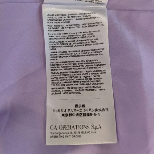 Fioletowa Sukienka ARMANI EXCHANGE Wiązane Ramiączka 36 - zdjęcie 14