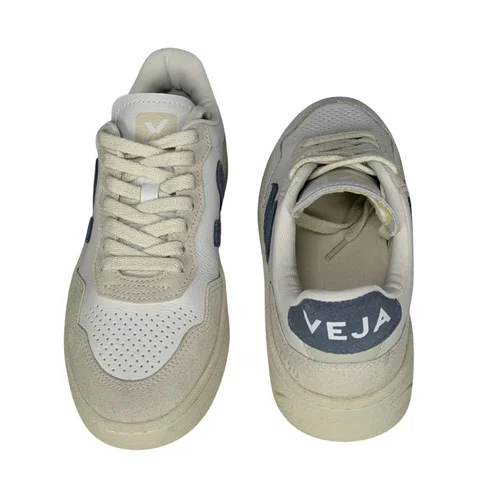 Sneakersy Damskie Veja V-90 Biało-Szaroniebieskie 36 - zdjęcie 7