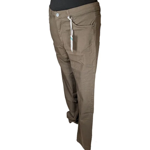 Brązowe Spodnie Materiałowe New York AproductZ 36 - zdjęcie 4