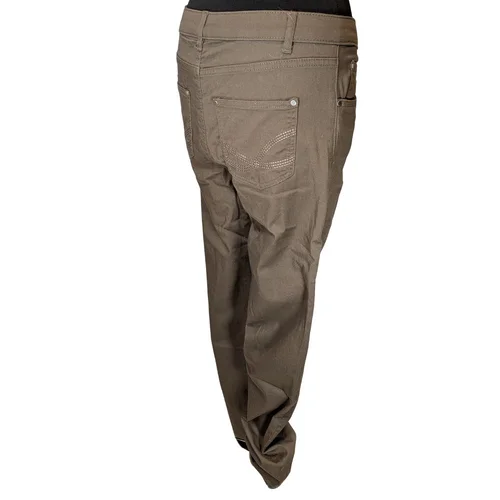 Brązowe Spodnie Materiałowe New York AproductZ 36 - zdjęcie 8