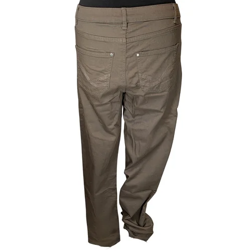 Brązowe Spodnie Materiałowe New York AproductZ 36 - zdjęcie 9