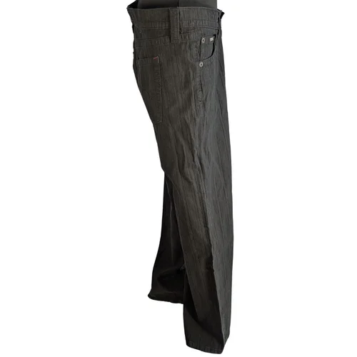 Czarne Spodnie BDG Kayla Lowrider W Paski XL - zdjęcie 2