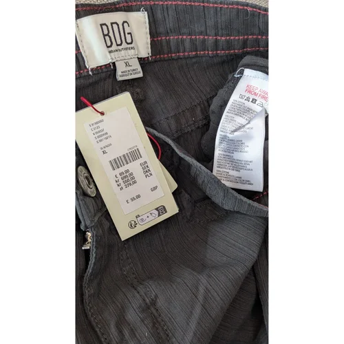 Czarne Spodnie BDG Kayla Lowrider W Paski XL - zdjęcie 8