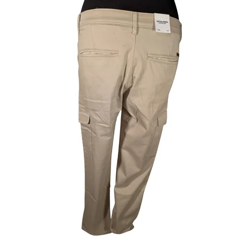 Beżowe Spodnie Bojówki Cargo Jack & Jones Regular W29 L30 - zdjęcie 5