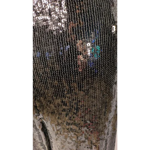 Czarne Spodnie Cekinowe z Frędzlami River Island 50 - zdjęcie 6