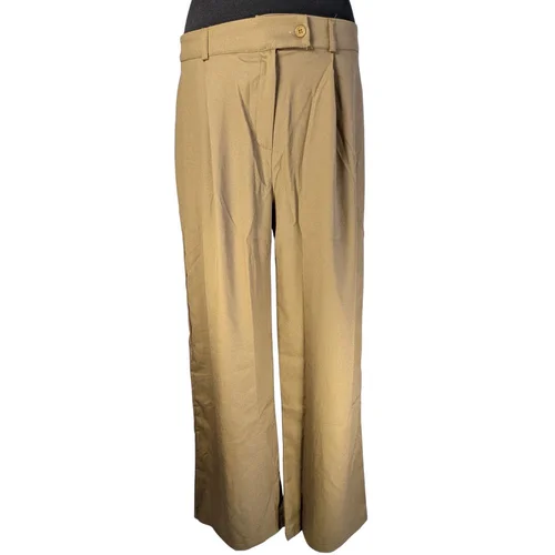 Brązowe Spodnie Materiałowe Trendyol Wide Leg 42 - zdjęcie 11