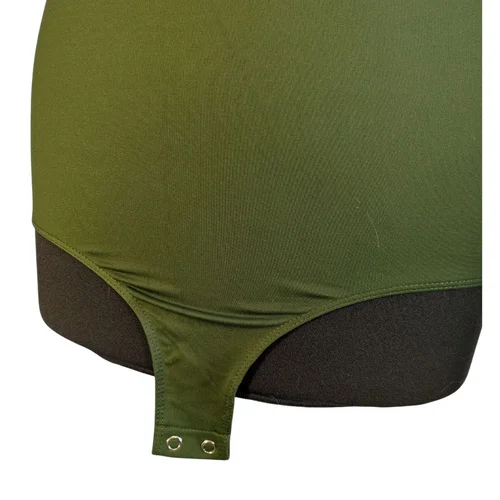 Stradivarius – Body Basic Khaki Długi Rękaw 36 (S) - zdjęcie 6