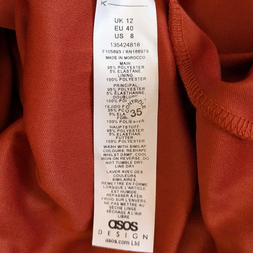 Wielokolorowa siateczkowa sukienka maxi ASOS DESIGN Abstrakcyjny wzór Rozmiar 40 - zdjęcie 10