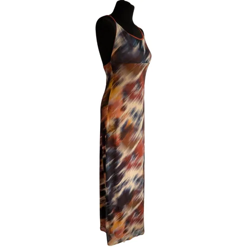 Wielokolorowa siateczkowa sukienka maxi ASOS DESIGN Abstrakcyjny wzór Rozmiar 40 - zdjęcie 2