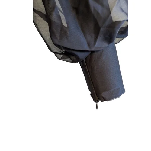 Elegancka Sukienka Maxi Enderon Grafitowa Plisowana – Rozmiar 40 (L) - zdjęcie 7