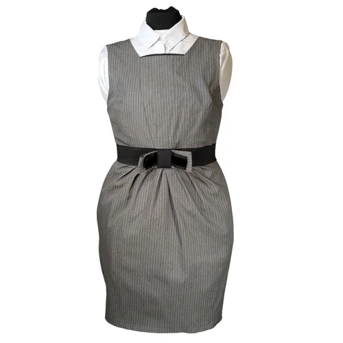 Szara Sukienka w Prążki Pinstripe River Island 40 - zdjęcie 8