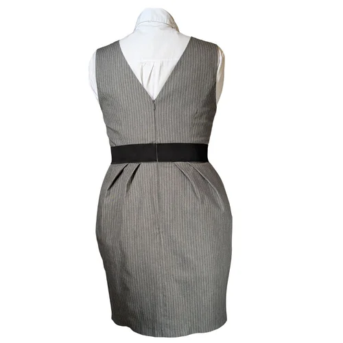 Szara Sukienka w Prążki Pinstripe River Island 40 - zdjęcie 9