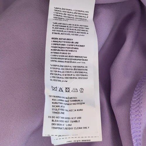 Liliowa Sukienka Wieczorowa Maxi TRENDYOL Na Jedno Ramię z Rozcięciem 36 S - zdjęcie 11