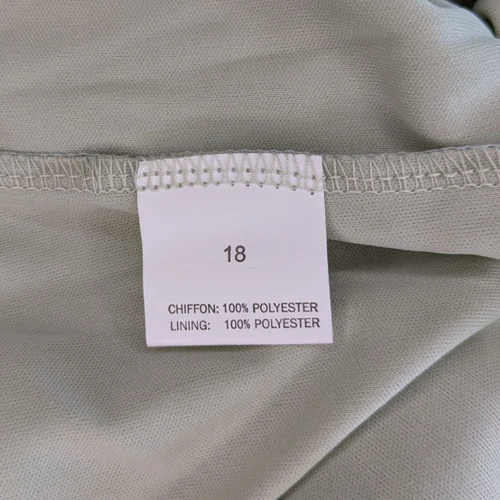 Szałwiowa szyfonowa sukienka maxi TFNC LONDON Dekolt halter Rozmiar 46 - zdjęcie 15