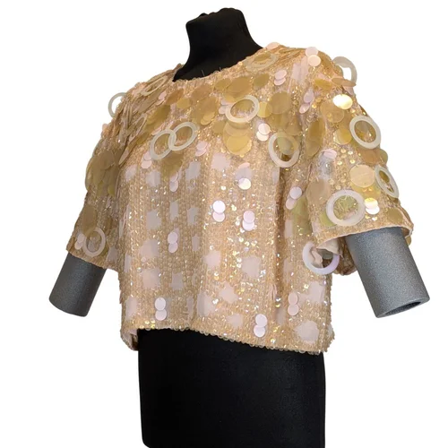 Zjawiskowy Top Cekinowy 3D Open Back ASOS Edition R.44 - zdjęcie 5