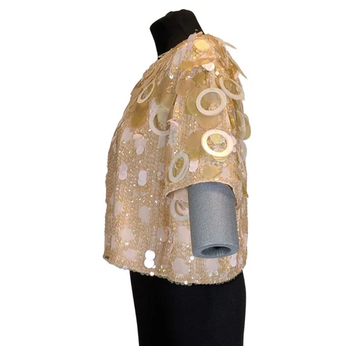 Zjawiskowy Top Cekinowy 3D Open Back ASOS Edition R.44 - zdjęcie 6