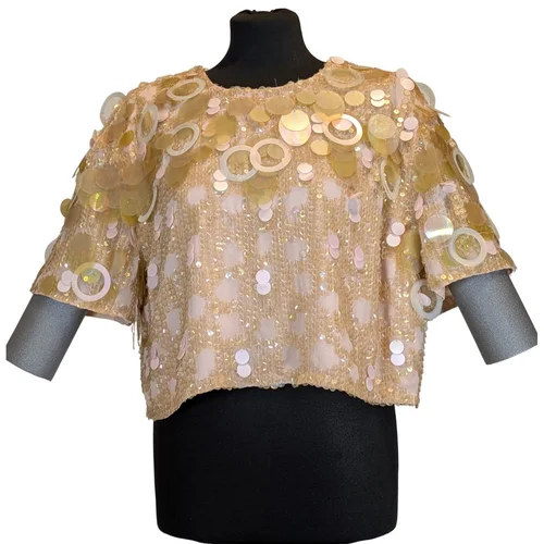 Zjawiskowy Top Cekinowy 3D Open Back ASOS Edition R.44 - zdjęcie 7