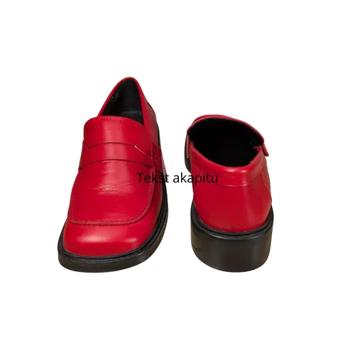 Topshop – Czerwone Skórzane Loafersy Penny – 40 - zdjęcie 7