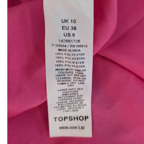 Różowa sukienka maxi TOPSHOP w kwiaty z falbanami Rozmiar 38 - zdjęcie 16