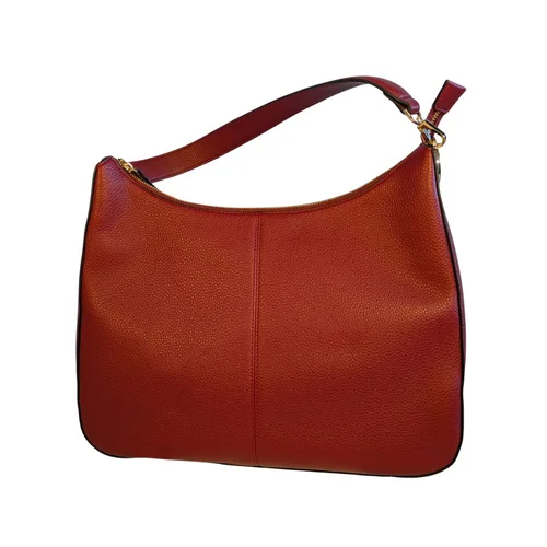 Twinset – Czerwona Torebka Hobo Rosso V (Złote Detale) - zdjęcie 3