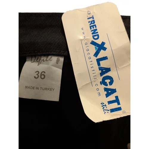 Trend Alaçatı – Czarna Spódnica Jeansowa Button-Down 36 (S) - zdjęcie 7